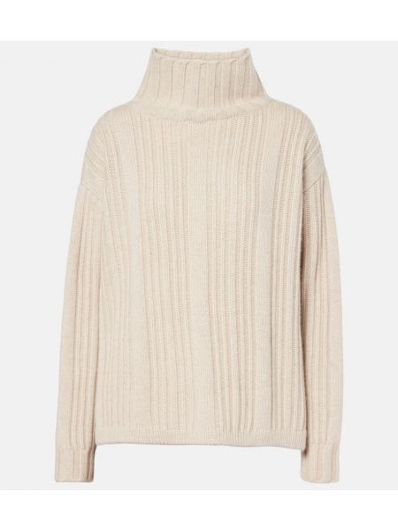 Kashmir uld striktrøje Max Mara beige