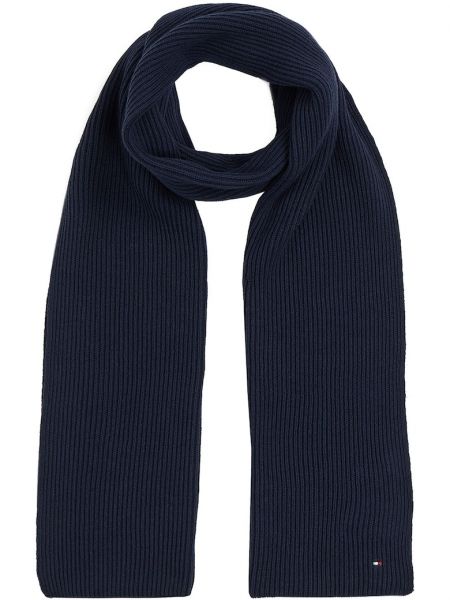 Хлопковый шарф Tommy Hilfiger синий