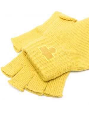 Rękawiczki Isabel Marant żółte