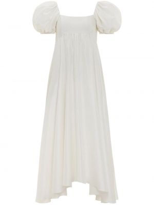 Μεταξωτή μίντι φόρεμα Azeeza λευκό