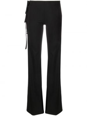 Pantaloni cu șireturi din dantelă Heron Preston negru