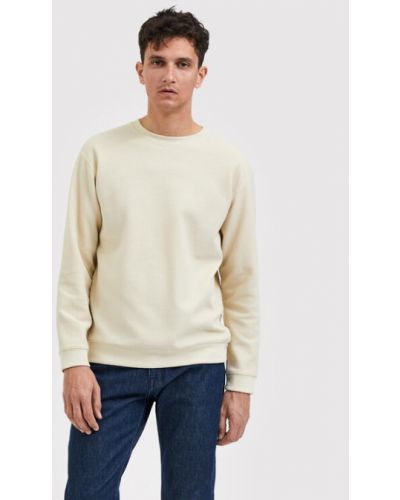 Sweatshirt Selected Homme beige