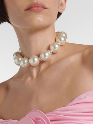 Collar con perlas Magda Butrym blanco