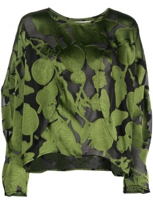Bluse mit print Henrik Vibskov grün