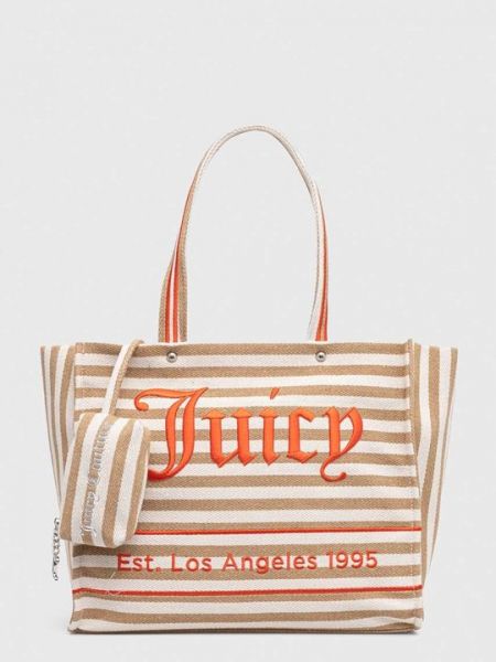 Бежевая пляжная сумка Juicy Couture