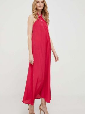 Midi šaty Sisley růžové