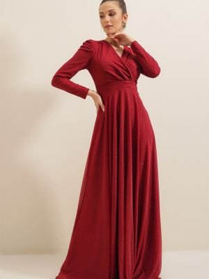Laia lõikega kleit By Saygı punane