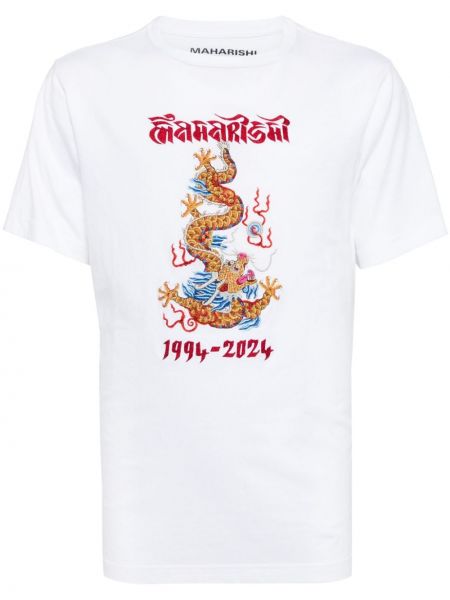 T-shirt en coton Maharishi blanc