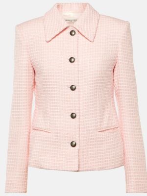 Giacca in tweed Alessandra Rich rosa