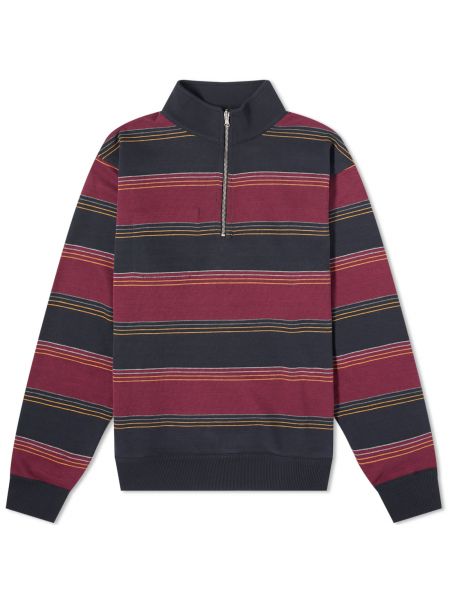 Двусторонний свитер на молнии Oliver Spencer бордовый