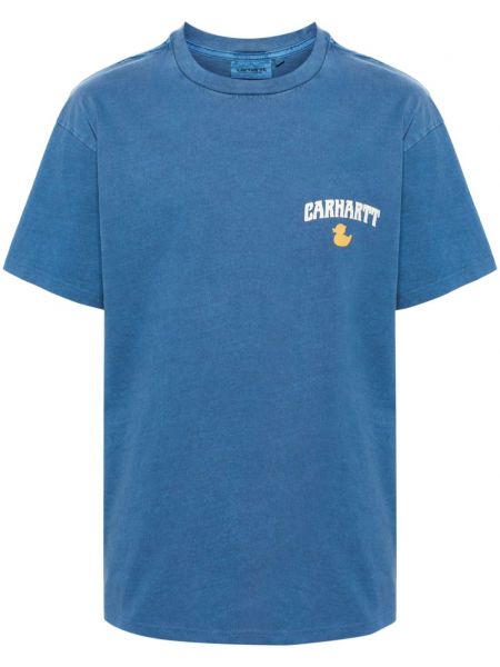 Bavlnené tričko Carhartt Wip modrá