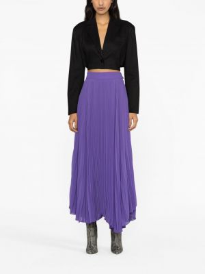 Plisované asymetrické sukně Styland fialové
