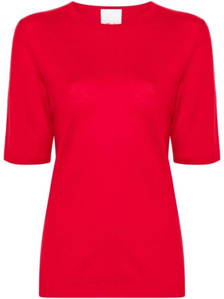 Strick woll top Allude rot