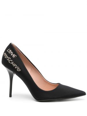 Полуотворени обувки Love Moschino черно