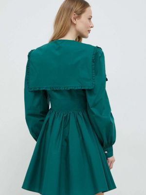 Pamut mini ruha Custommade zöld