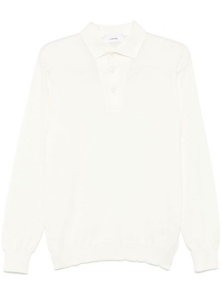 Meleret t-shirt Lardini hvid