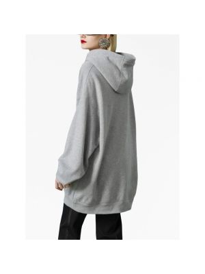 Sudadera con capucha de algodón Gucci gris