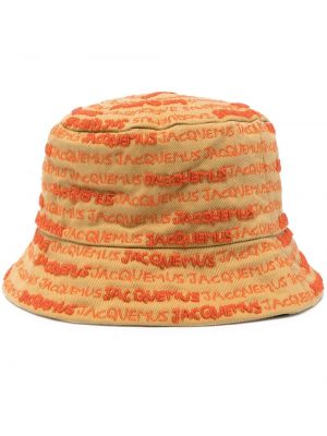 Siuvinėtas kepurė Jacquemus smėlinė
