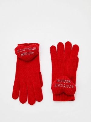 Перчатки Boutique Moschino красные
