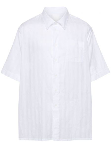 Haftowana koszula bawełniana Givenchy biała