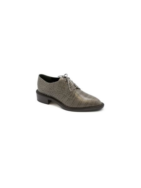 Zapatos oxford de cuero Walter Steiger gris