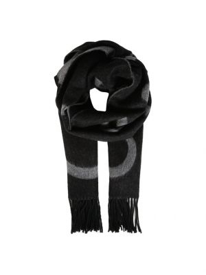 Черный жаккардовый шарф Calvin Klein