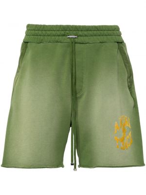 Shorts de sport en coton Amiri vert