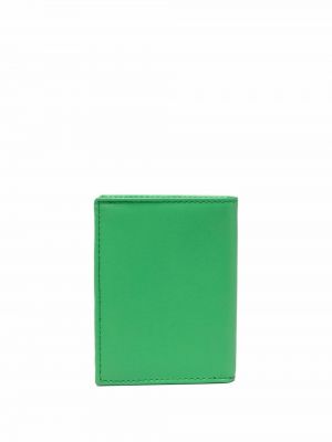 Dabīgās ādas maku Comme Des Garçons Wallet zaļš