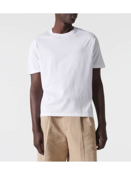 Βαμβακερή μπλούζα από ζέρσεϋ Thom Sweeney λευκό