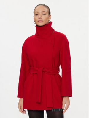Manteau en laine large Liu Jo rouge