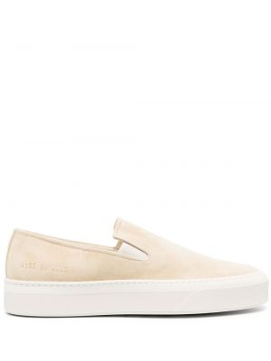 Slip on semišové tenisky Common Projects béžové