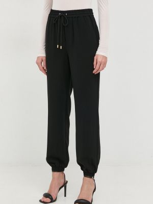 MICHAEL Michael Kors pantaloni femei, culoarea negru, high waist
