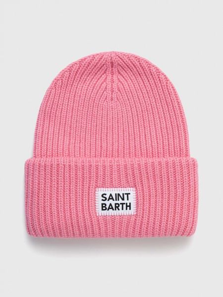 Dzianinowa czapka Mc2 Saint Barth różowa