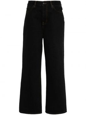 Bavlněné džíny relaxed fit Wardrobe.nyc černé