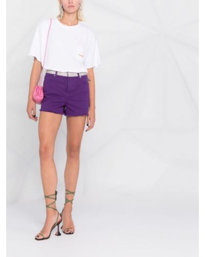 Pantalones cortos con apliques Alexandre Vauthier violeta