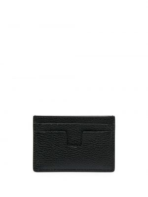 Kožená peněženka s potiskem Tom Ford černá