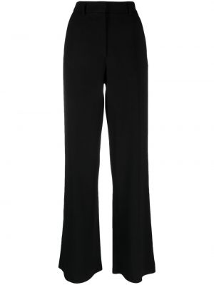 Kalhoty s nízkým pasem relaxed fit Giorgio Armani černé