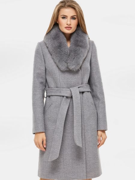 Утеплене пальто Danna сіре