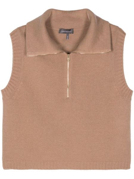 Kashmir vest Lorena Antoniazzi brun