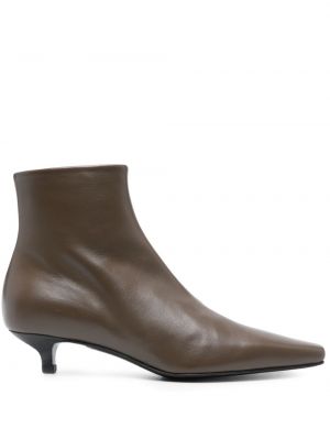 Ankle boots slim fit Toteme brązowe