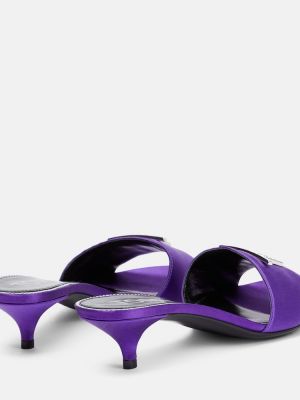 Saténové sandále Tom Ford fialová