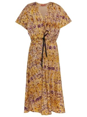 Květinové bavlněné midi šaty Altuzarra