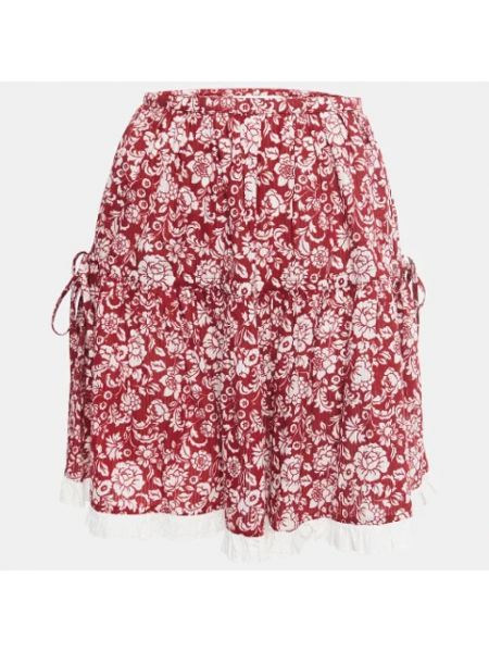Spódnica bawełniana Chloé Pre-owned czerwona