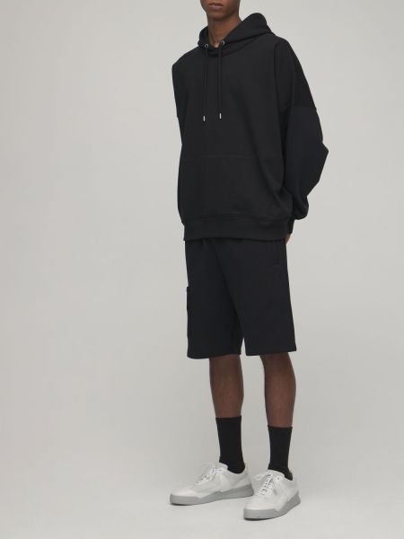 Bavlněné kraťasy s výšivkou jersey A-cold-wall* černé
