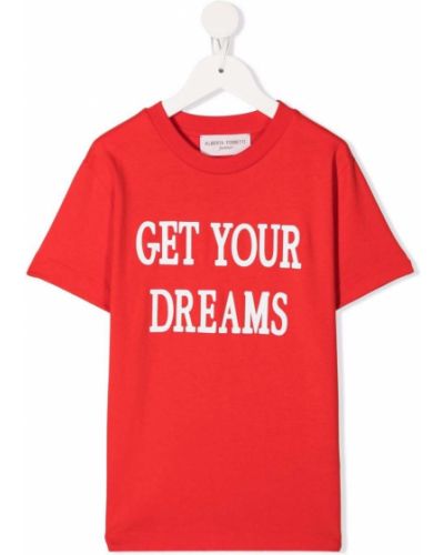 T-shirt for piger Alberta Ferretti Kids rød