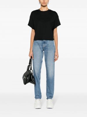 Kokvilnas t-krekls Calvin Klein Jeans melns