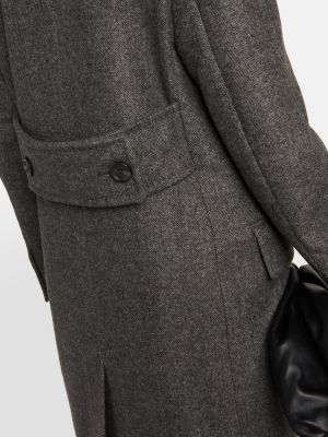 Cappotto di lana Max Mara grigio