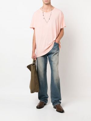 T-krekls Greg Lauren rozā