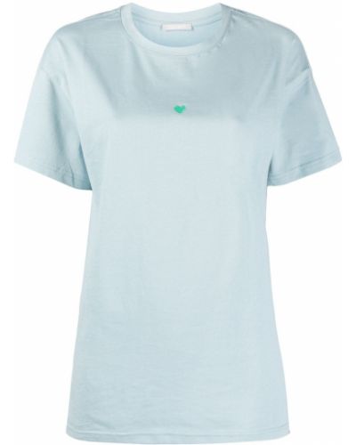 Camiseta con bordado con corazón 12 Storeez azul