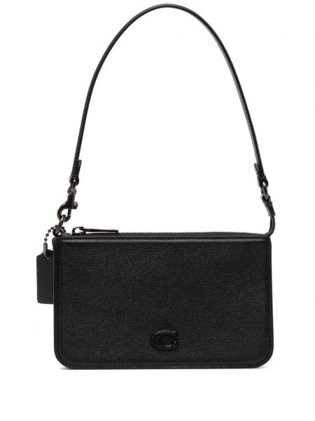 Mini-sac en cuir Coach noir